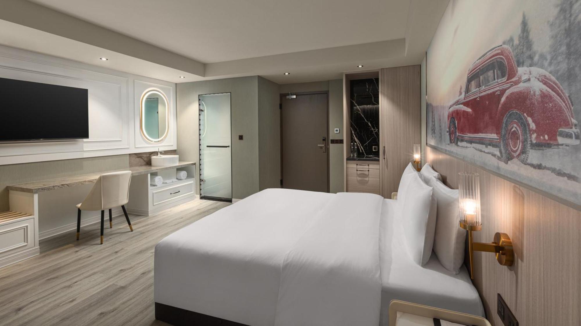 Tryp By Wyndham New Taipei Linkou 新北林口爵怡溫德姆酒店機場捷運mrta9林口站 ภายนอก รูปภาพ